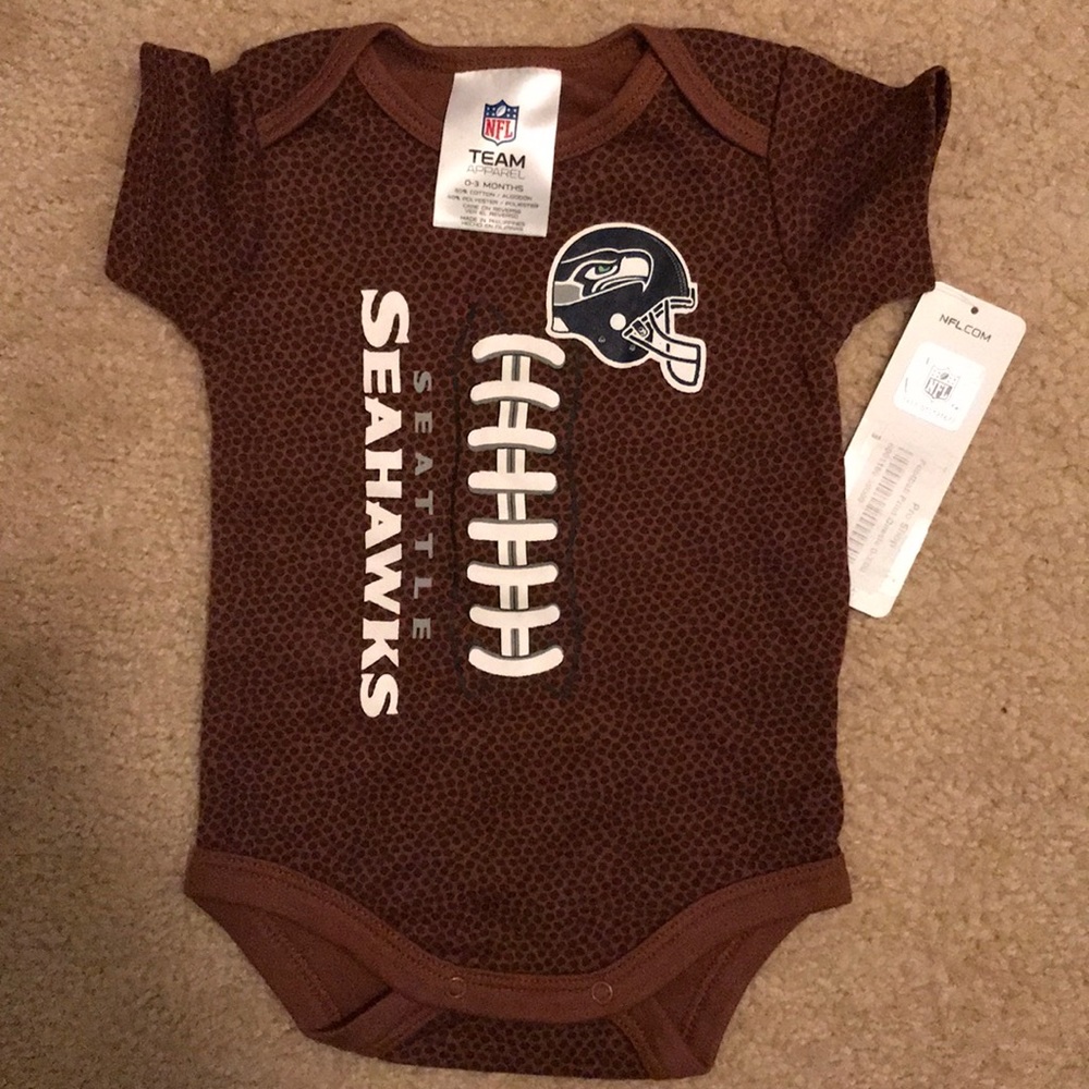 Seahawks baby onesie